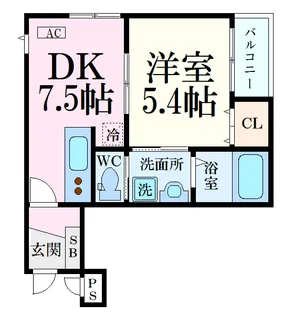 CLOVER NAGATSUKA【1階】の間取り