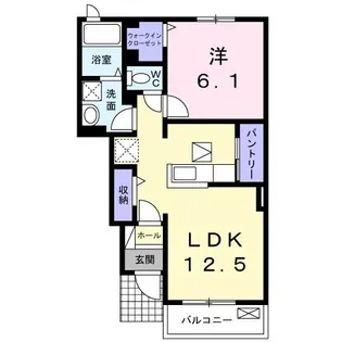 グラースI【1階】の間取り