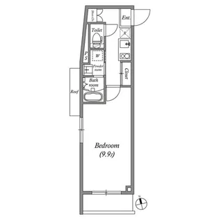 クオリタス大森山王【2階】の間取り
