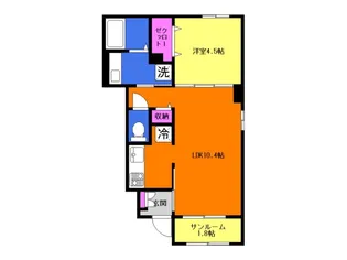 ラ カーサ セレーノ【1階】の間取り