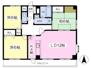 セントラル・ヤスダ【6階】の間取り