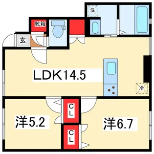 ファミーユA【1階】の間取り