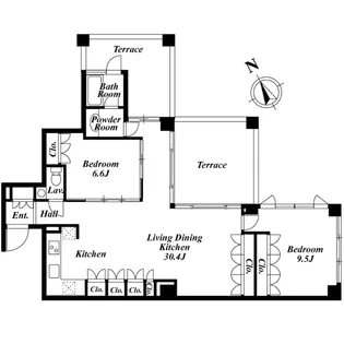 Qiz広尾【10階】の間取り