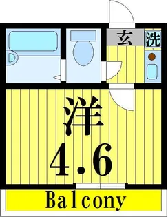 スプリングシャンテII【1階】の間取り