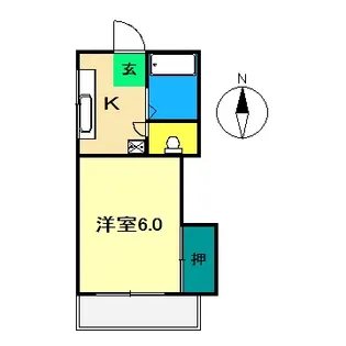 カームハイツ【1階】の間取り