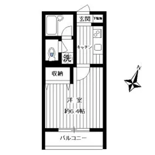 ソレーユクレスト田園調布【2階】の間取り