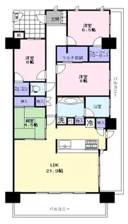 ザ・レジデンス千葉ニュータウン中央ガーデンレジデンス壱番館【5階】の間取り