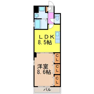 KS桜山(ケーエスサクラヤマ)【2階】の間取り