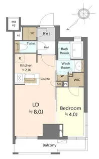 ライオンズ蔵前レジデンス【5階】の間取り