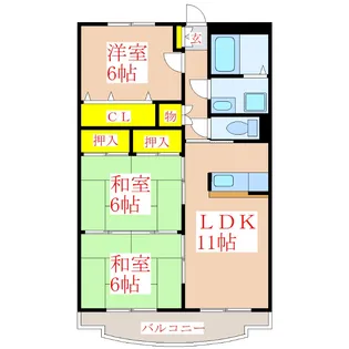 プロスパー【1階】の間取り