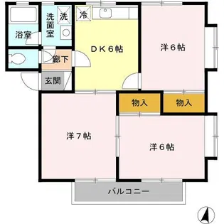 スカイメゾン【1階】の間取り