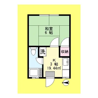 第一コーポ有美【2階】の間取り