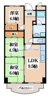 サンローレル【5階】の間取り