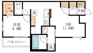 Maison de clair【4階】の間取り