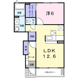 ヴィオラ コート B【1階】の間取り