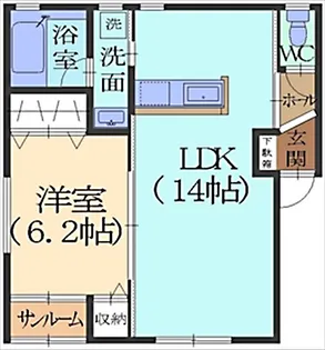 レグズ【1階】の間取り