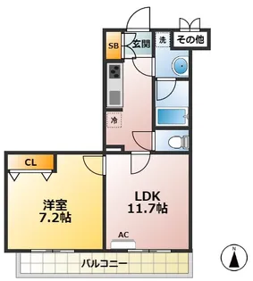 WHITE BIRCH【1階】の間取り