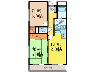 トワ・ヴェール 協栄【3階】の間取り