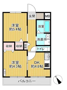グリーンハイム【2階】の間取り