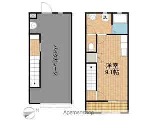 ホビープラスA【1階】の間取り