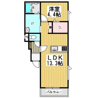 ショコラ・ラテ【2階】の間取り
