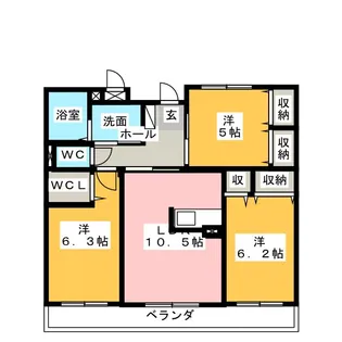 ルミエール栄【2階】の間取り