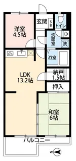東久パレス赤塚【4階】の間取り