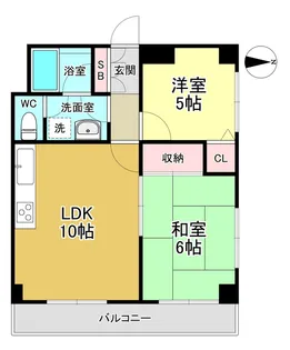 シティーコート西八王子【3階】の間取り