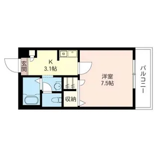 ルミエール森【1階】の間取り