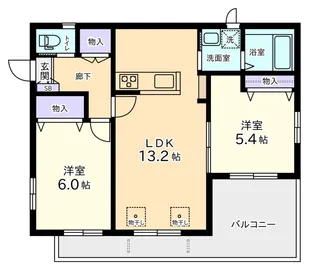 i-COURTII【2階】の間取り