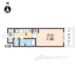 パークフラッツ尼崎【5階】の間取り