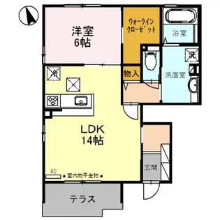 布水の里 B【1階】の間取り