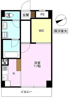ブランニューシティー常入C棟【1階】の間取り