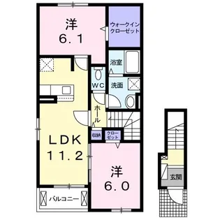 グランツ【2階】の間取り