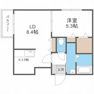 Alta Marea桑園(アルタマレーア桑園)【4階】の間取り