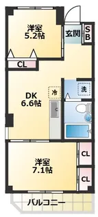 仙台坂アルカディア【9階】の間取り
