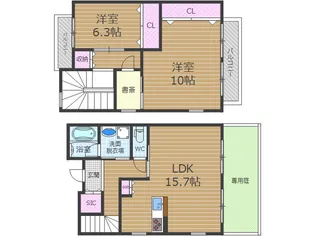 ナンノ第27号館【1階】の間取り
