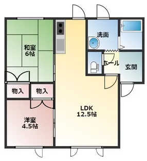 フレンテ【2階】の間取り