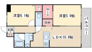 ベリー海老江【7階】の間取り
