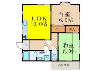 Nコ-ポ【1階】の間取り