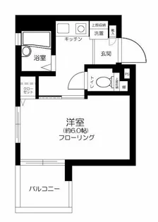 ロワール島津山南【6階】の間取り