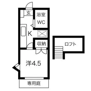 ココアハイツ【1階】の間取り