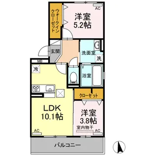 ルミエール界【2階】の間取り