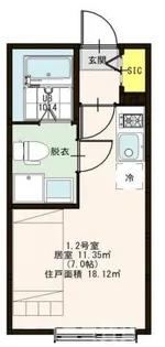 ハーモニーテラス平井VI【3階】の間取り