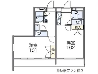 レオパレスエヌエス【2階】の間取り