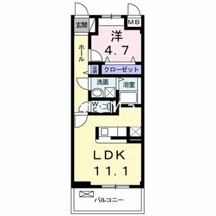 チェリーブロッサム【1階】の間取り