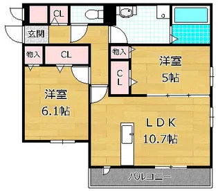 COCO【2階】の間取り
