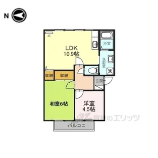 フレグランスメイビーB棟【2階】の間取り
