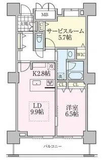 ロイヤルパークスタワー南千住【20階】の間取り