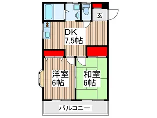 ザ・ステイツ野火止【4階】の間取り